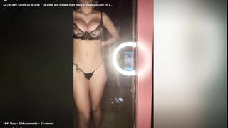 Lyna Perez Flashing Tits on Live Show With Fans