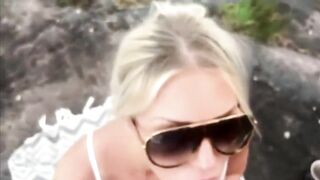 Swedish kinkycouple - Blowjob Big Dick Outside