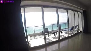 Zara Swede - Naked Striptease On Public Balcony