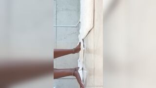 Mia Khalifa Undressing Naked in Shower On Live