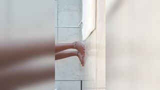 Mia Khalifa Undressing Naked in Shower On Live