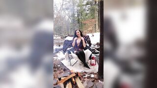 Abby Opel - Pussy Tease Play By The Fireplace