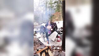 Abby Opel - Pussy Tease Play By The Fireplace