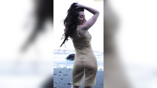 Abby Opel - Hot Striptease By The Beach