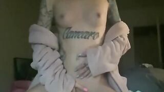 Swedish Amateur Tattooed Blonde - Sexy Naked Tease