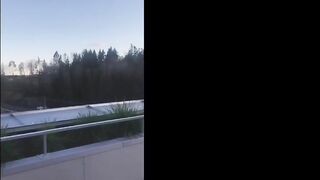 Swedish Nicci Azzy - Risky Blowjob x Facial In Public