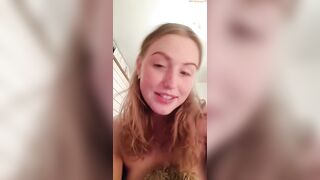 Norwegian Cutie - Shows Her Tight Pussy