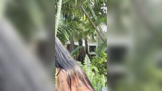 Mia Khalifa  Try On Haul While Livestreaming Outdoors