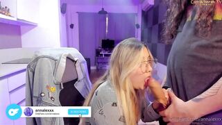 Annalexxx - Blowjob Big Dick In Pyjamas