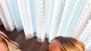 Strawberryshan Deep Sloppy Blowjob on White Cock With Friend