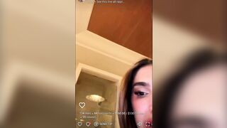 Lyna Perez Teasing Her See Through Outfit On Livestream