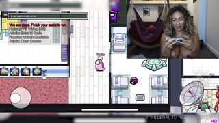 Toni Camille - Playing Among Us Topless