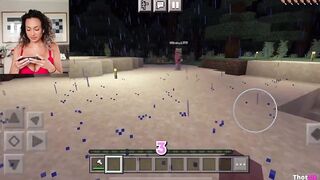 Toni Camille Playing Minecraft Topless With Hot Friend