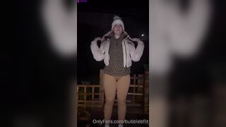 Bubblebfiit - Public Striptease At Night