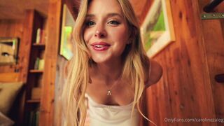 Caroline Zalog Wearing See Through Clothing On Livestream