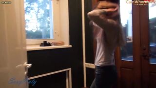 SexyNaty - Masturbates Her Tight Pussy When Coming Home