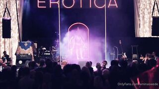 Swedish Milf Amina Live Stripshow Infront Of Crowd