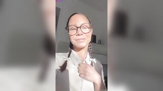 Swedish nerdy milf missg0ddess shows her big sexy tits