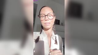 Swedish nerdy milf missg0ddess shows her big sexy tits