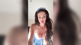 Emily Black Riding Dick Dressed As Slutty Maid