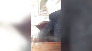 Norwegian GothBabe Dancing Topless x Bouncing Her Big Tits