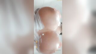 Swedish Busty Linnea Washing Her Big Titties