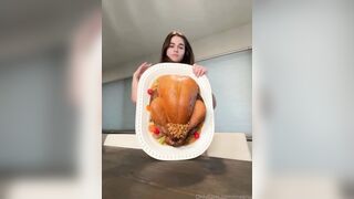 Megnutt02 - Being Topless For Dinner Time