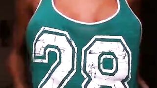 Swedish Simone Asberg Playing With Her Big Boobs