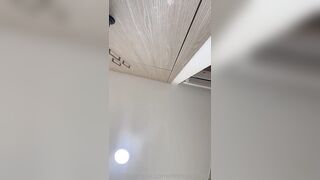 Denise Serena Soloing 2 Big Dildos In Bathroom