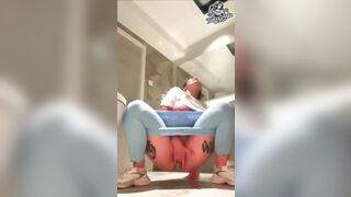 Girl Gets Caught Masturbating In Bathroom