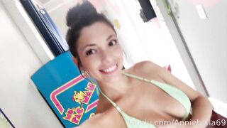 AnnieBella69 Peeing Big Inside AirBnB House