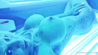 Swedish Milf Nina Naked In Solarium