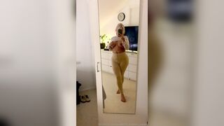 Swedish Curvy Sarah FIlming Her Big Tits