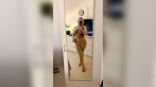 Swedish Curvy Sarah FIlming Her Big Tits