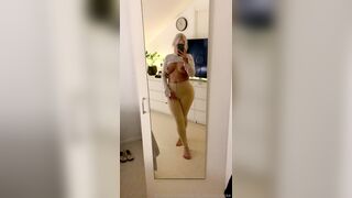 Swedish Curvy Sarah FIlming Her Big Tits