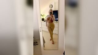 Swedish Curvy Sarah FIlming Her Big Tits