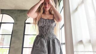 Caroline Zalog Try On Haul During Vacation