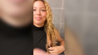 Latina Baddie Camila Elle Gets Drilled In Bathroom