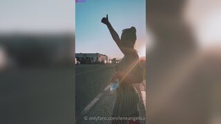 Norwegian Lene Angelica Getting Naked in Public
