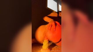 Arikytsya Masturbating With Huge Dildo