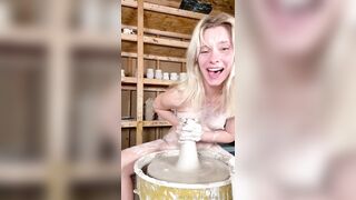 HavenTunin In Messy Dildo Making Pottery Class